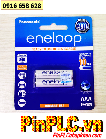 Eneloop BK-4MCCE/2BT; Pin sạc AAA 1.2v Panasonic Eneloop BK-4MCCE/2BT (AAA800mAh)_Vỉ 2viên